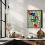 Illustration of Japanese motifs Watanabe Seitei 6 mockup