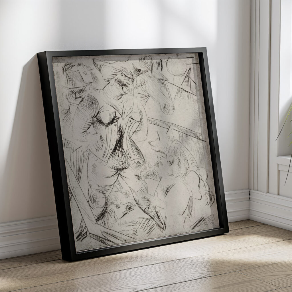 Illustration zur Landsturmerin Courage Paul Kleinschmidt 4 mockup