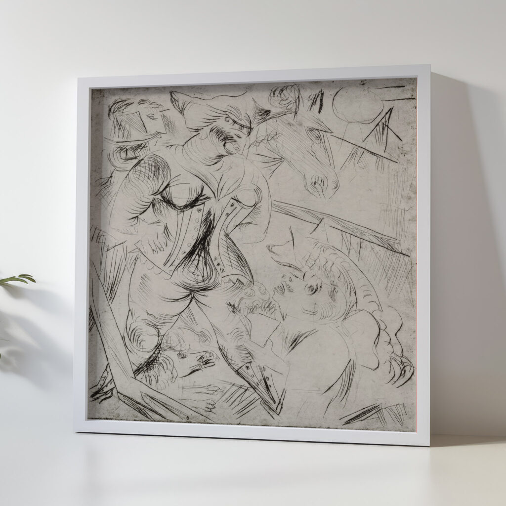 Illustration zur Landsturmerin Courage Paul Kleinschmidt 5 mockup