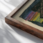 Im Hotel zur Nachtigall around 1921 Karl Wiener close up dark wood mockup