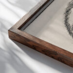 Im Kreis 1930 Adolf Holzel close up dark wood mockup