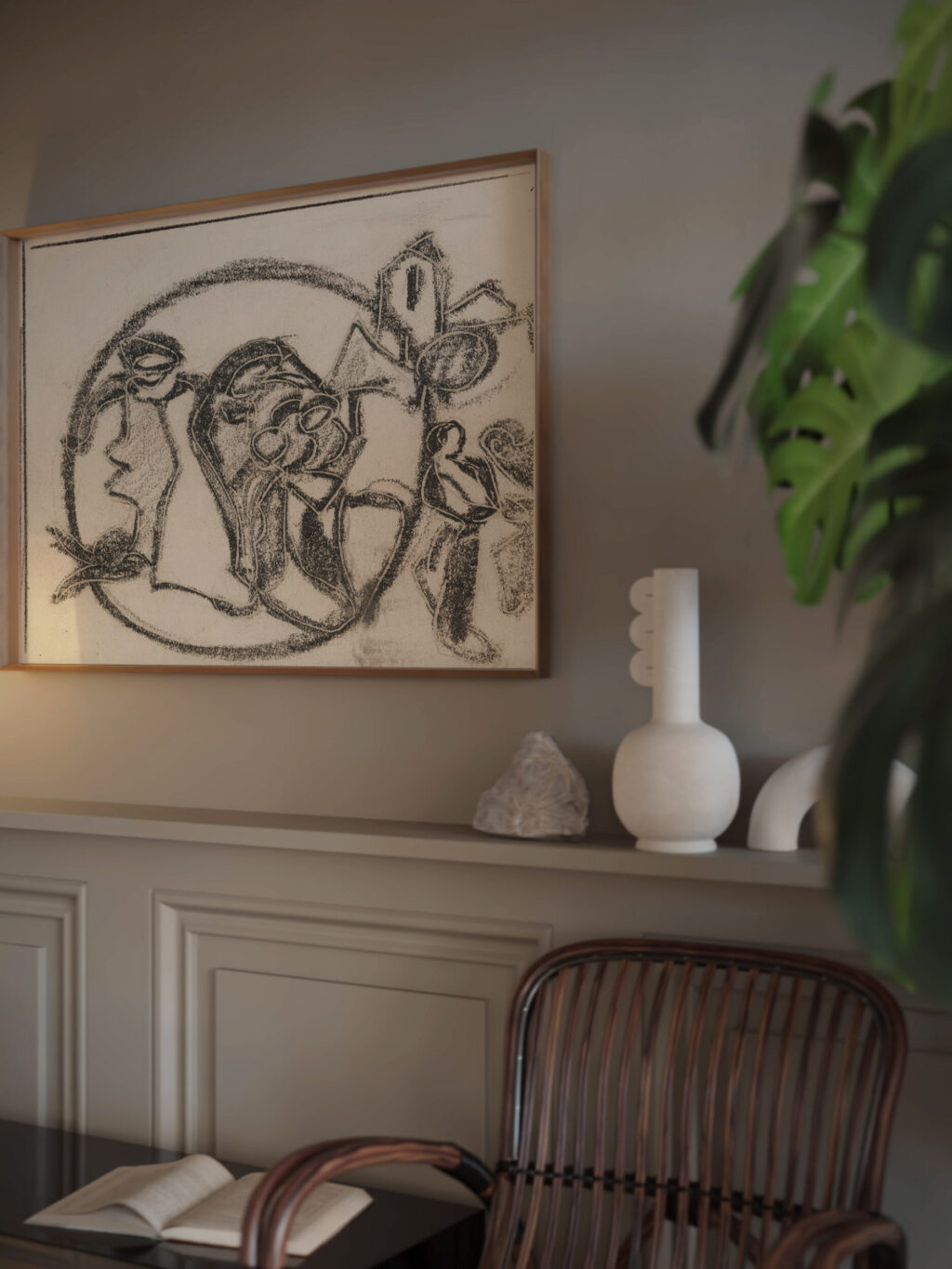 Im Kreis 1930 Adolf Holzel video mockup