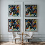 Impression IV Gendarme 1911 Wassily Kandinsky framed posters mockup