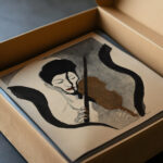 Impression of a Violinist Portrait of Suwa Nejiko 1947 Onchi Koshiro video mockup