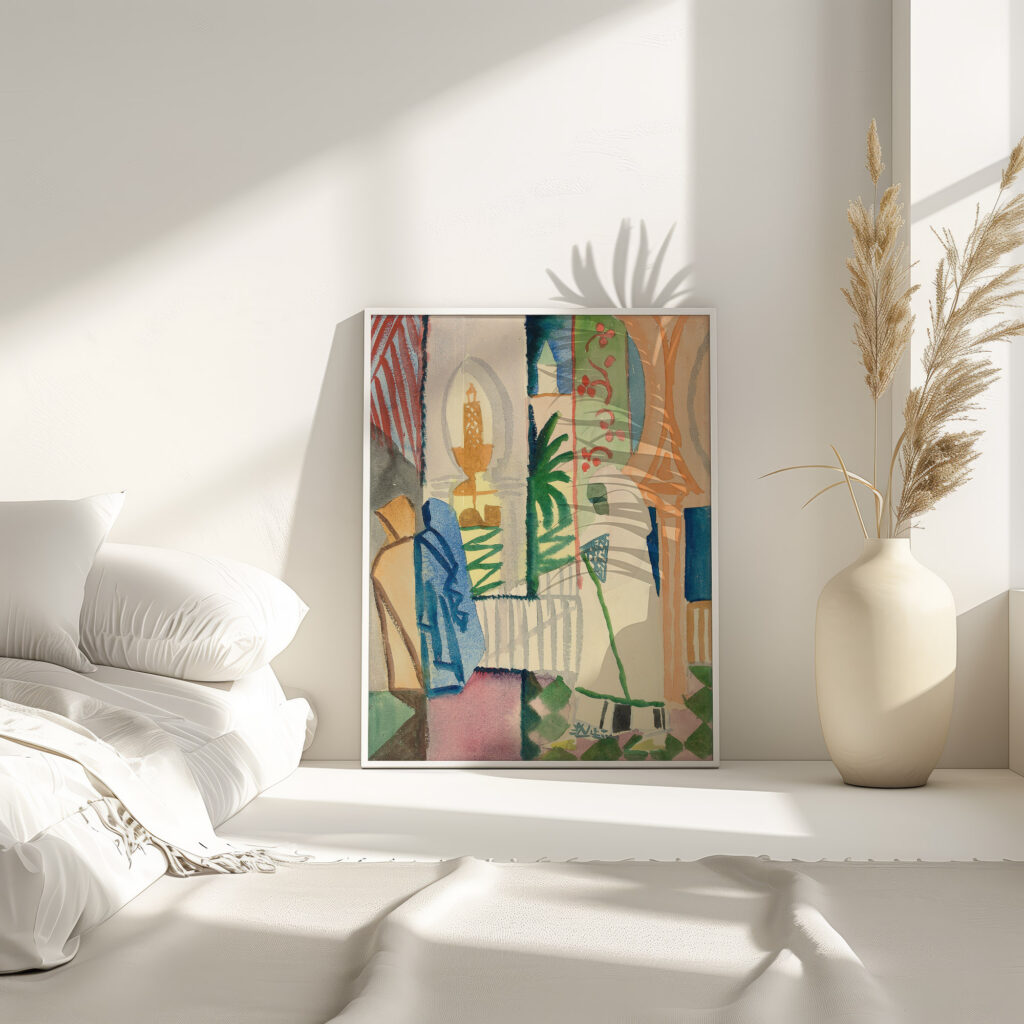 In der Tempelhalle 1914 August Macke 4 mockup