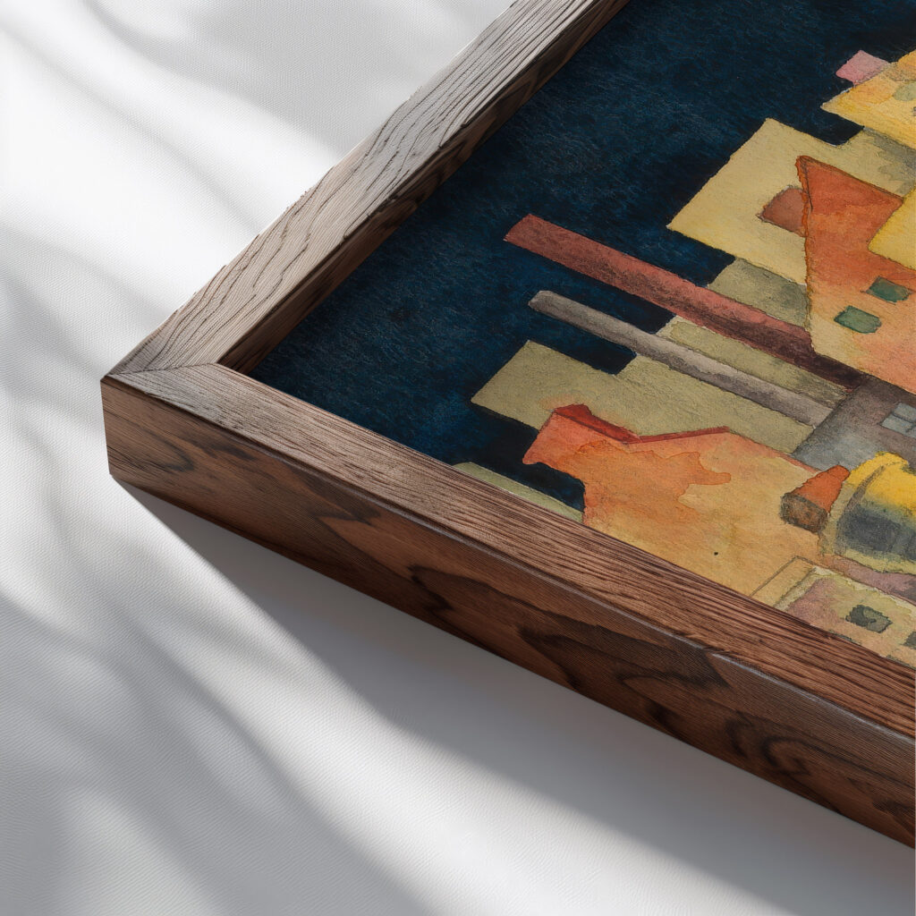 In memoriam Trakl 1930 Karl Wiener close up dark wood mockup