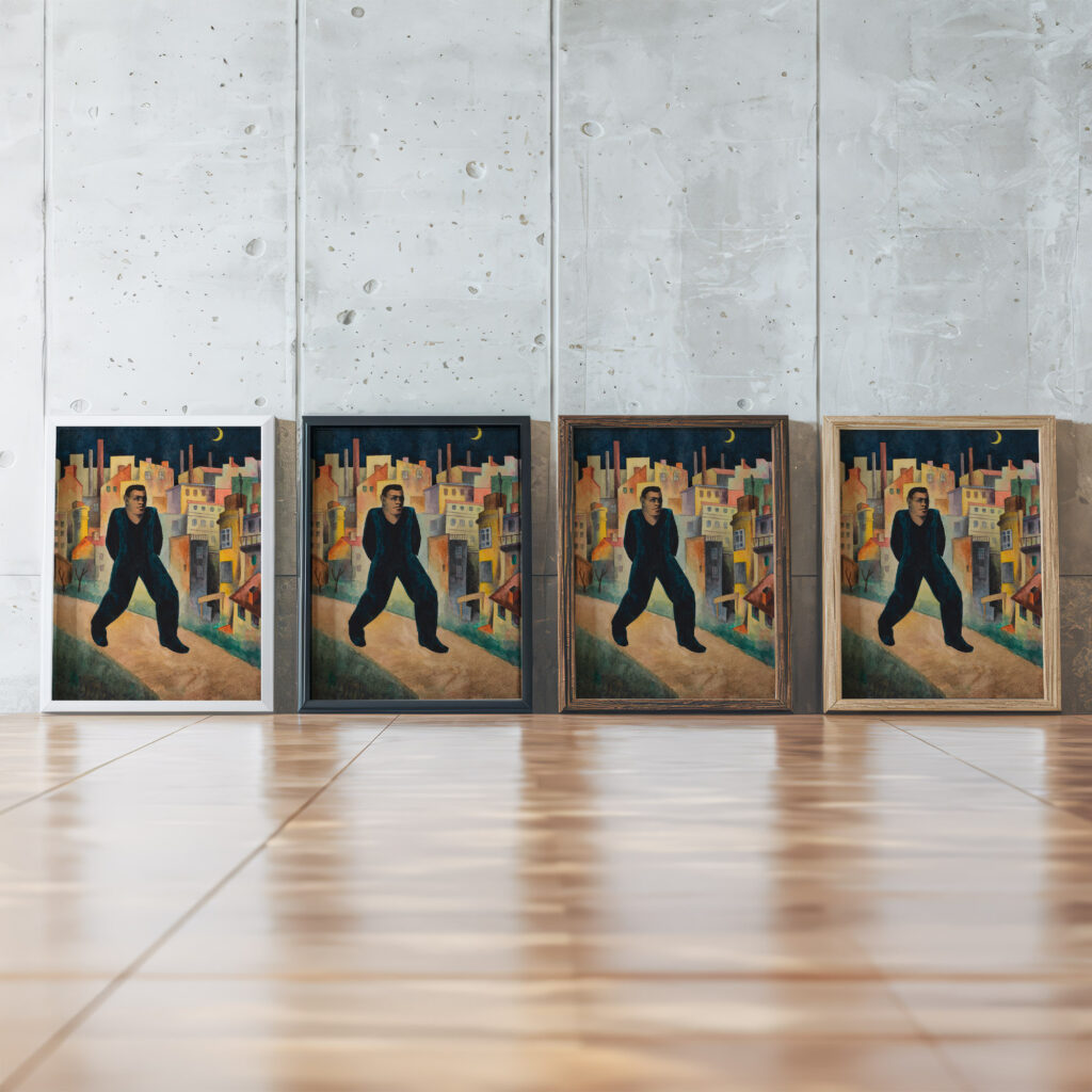 In memoriam Trakl 1930 Karl Wiener framed posters mockup