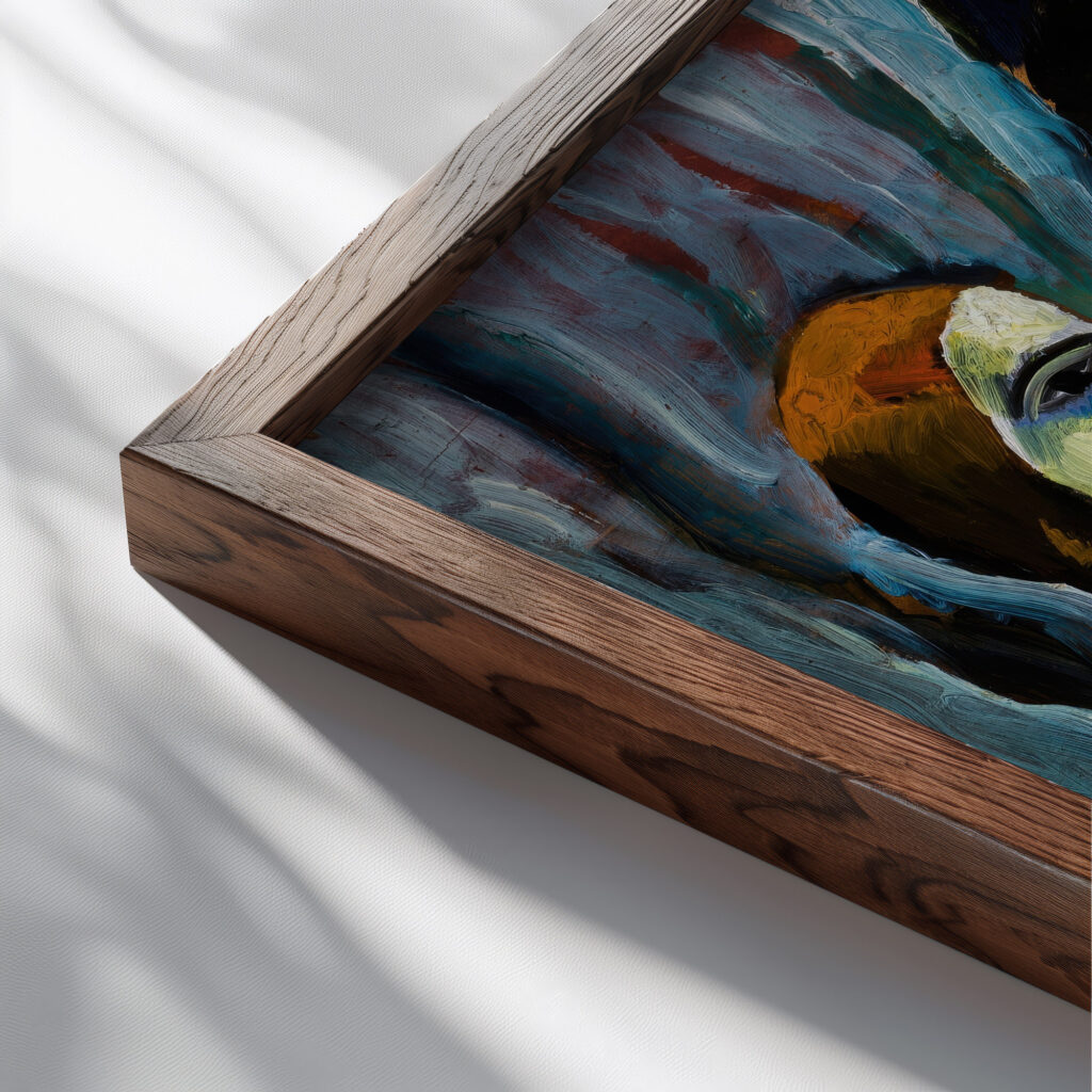 In the Box 1922 Zygmunt Waliszewski close up dark wood mockup