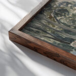 In the Park ca. 1915–20 Maurice Prendergast close up dark wood mockup