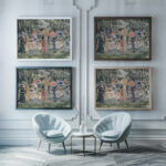 In the Park ca. 1915–20 Maurice Prendergast framed posters mockup