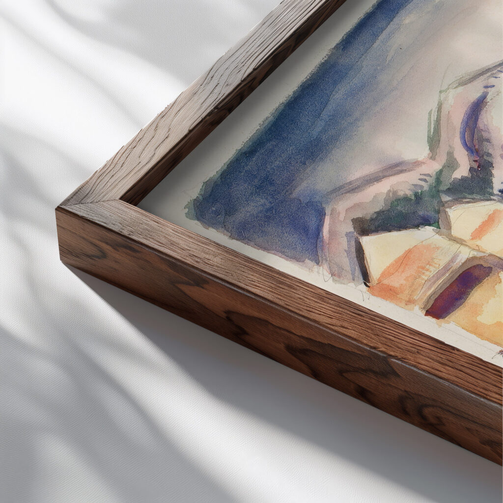 Indgangen til Cassis ogsa kaldet Kirketarnet i Cassis 1909 Emile Othon Friesz close up dark wood mockup