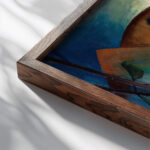 Indians on Horses 1911 August Macke close up dark wood mockup