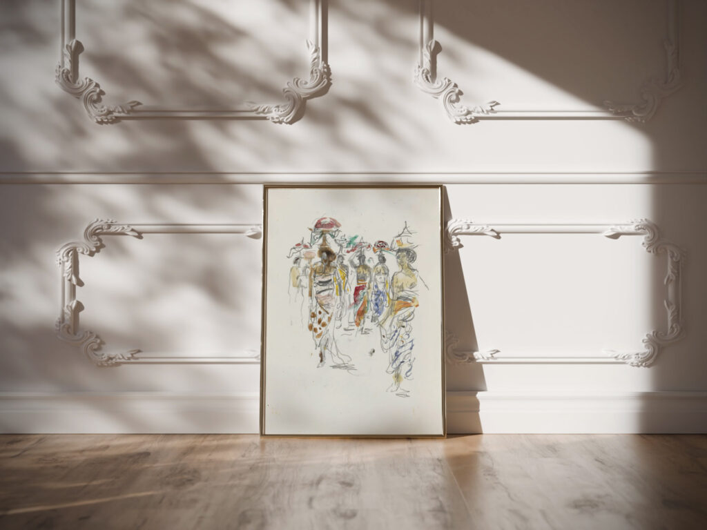 Indonesische vrouwen met schalen op het hoofd 1925 Marius Bauer video mockup