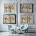 Inlandse figuren 1886 1947 Pierre Jean Apol framed posters mockup