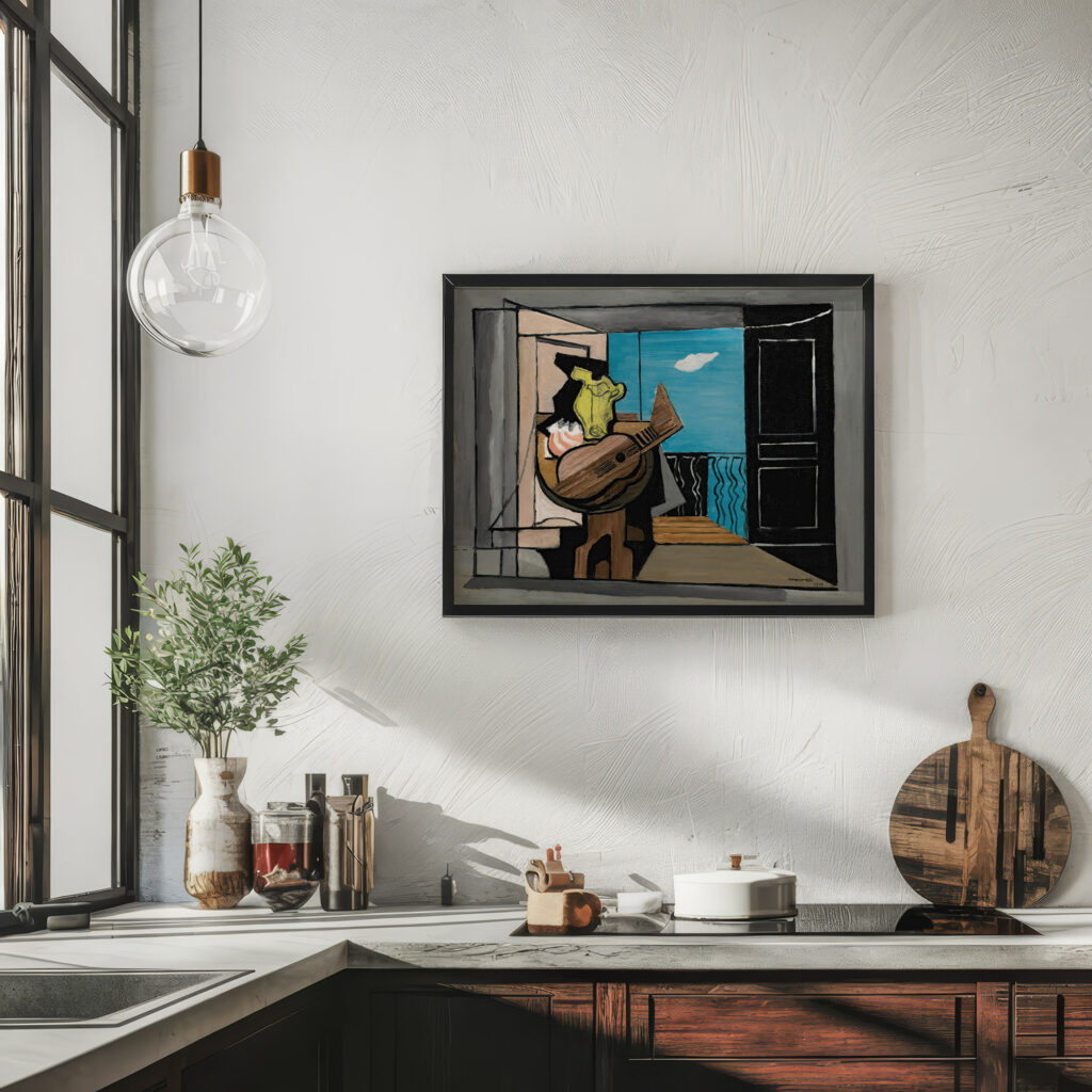 Interieur Au Balcon 1928 Louis Marcoussis 6 mockup