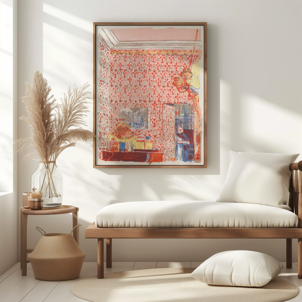 Interieur aux tentures roses I 1898 1899 Edouard Vuillard 5 mockup