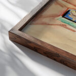 Interior Scene 1927 Frances Hodgkins close up dark wood mockup