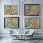 Interior Scene 1927 Frances Hodgkins framed posters mockup