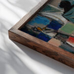 Interior c.1930 1935 Wolf Kibel close up dark wood mockup