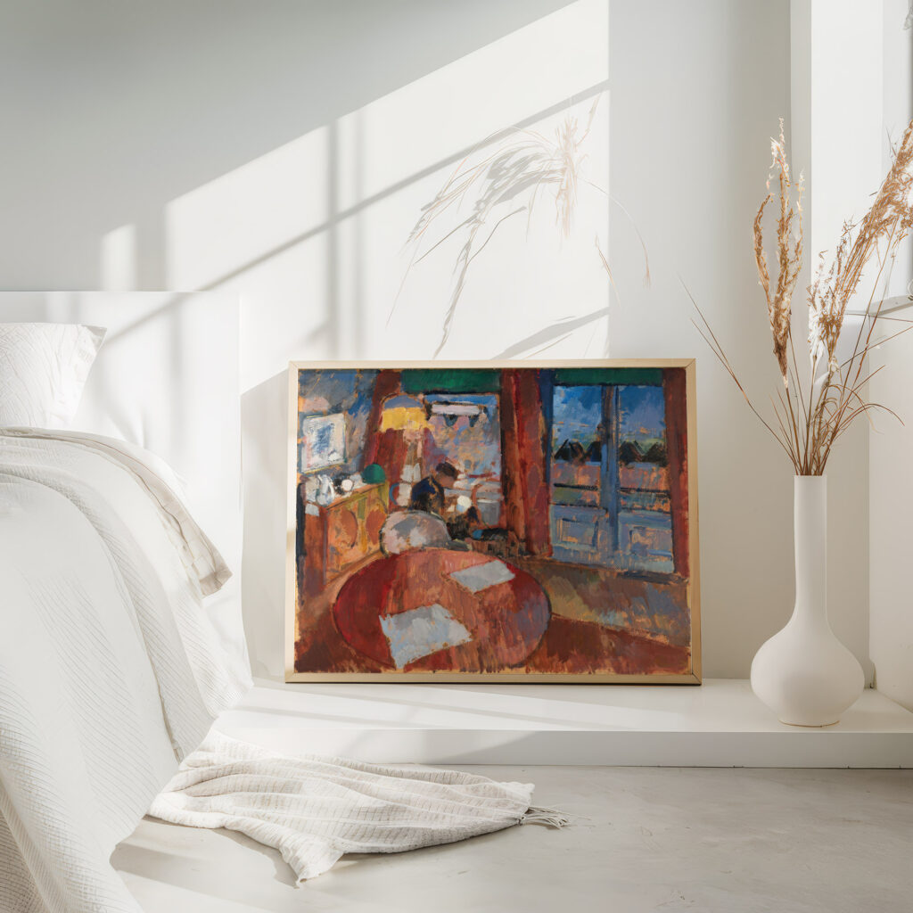 Interior with Embroiderer 1915 Rik Wouters 4 mockup