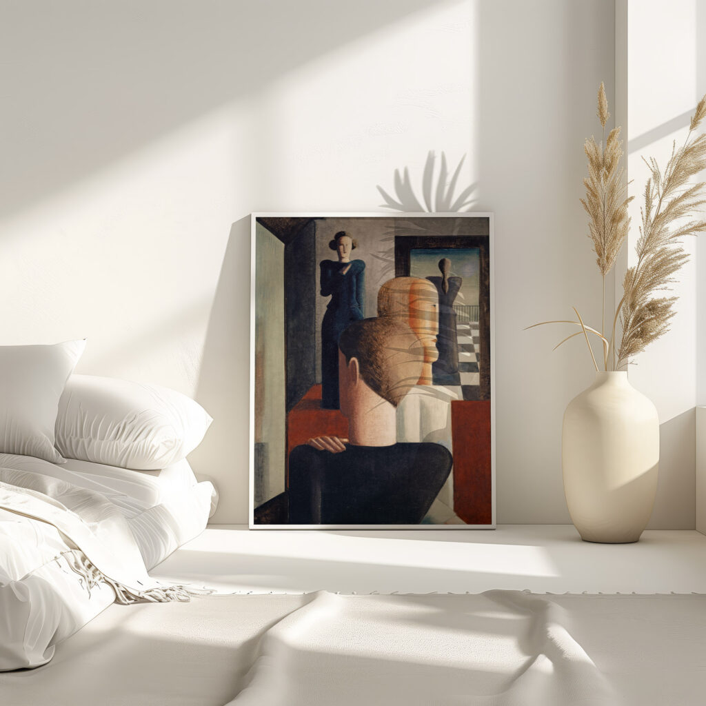 Interior with Five Figures Roman 1925 Oskar Schlemmer 4 mockup