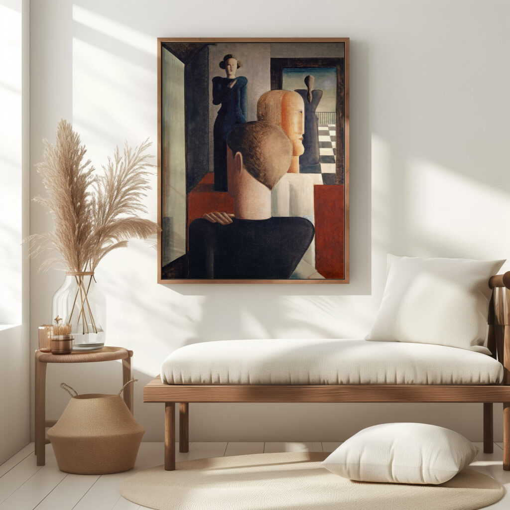 Interior with Five Figures Roman 1925 Oskar Schlemmer 5 mockup