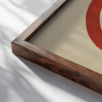 Internatsional 1923 El Lissitzky close up dark wood mockup