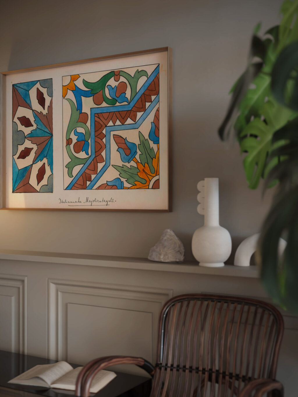 Italiaanse Majolicategels 1890 Johanna van de Kamer video mockup