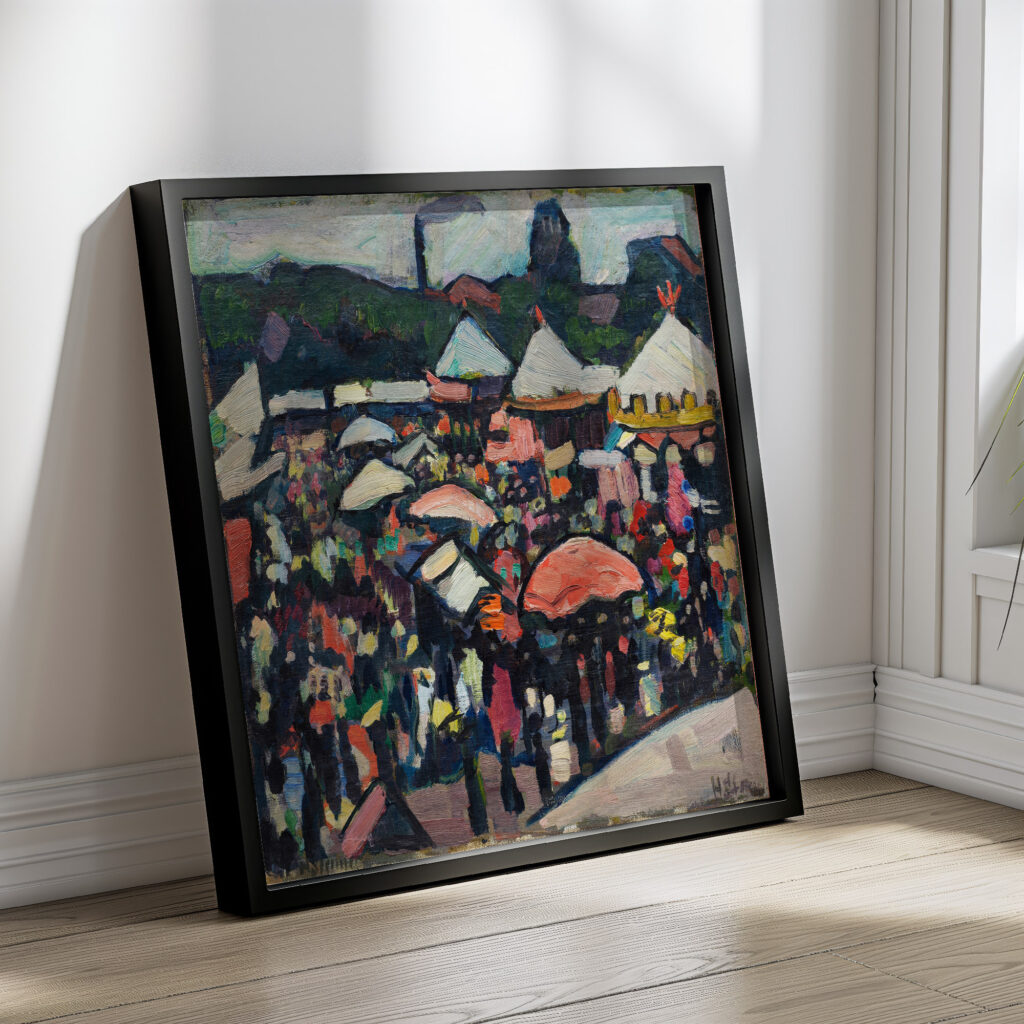 Jahrmarkt am Kesselbrink in Bielefeld 1912 Hermann Stenner 4 mockup