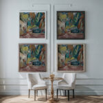 Jardin Des Jarres Emile Othon Friesz framed posters mockup