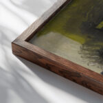 Jarra constructiva 1930 Joaquin Torres Garcia close up dark wood mockup