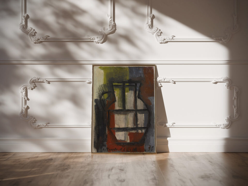 Jarra constructiva 1930 Joaquin Torres Garcia video mockup