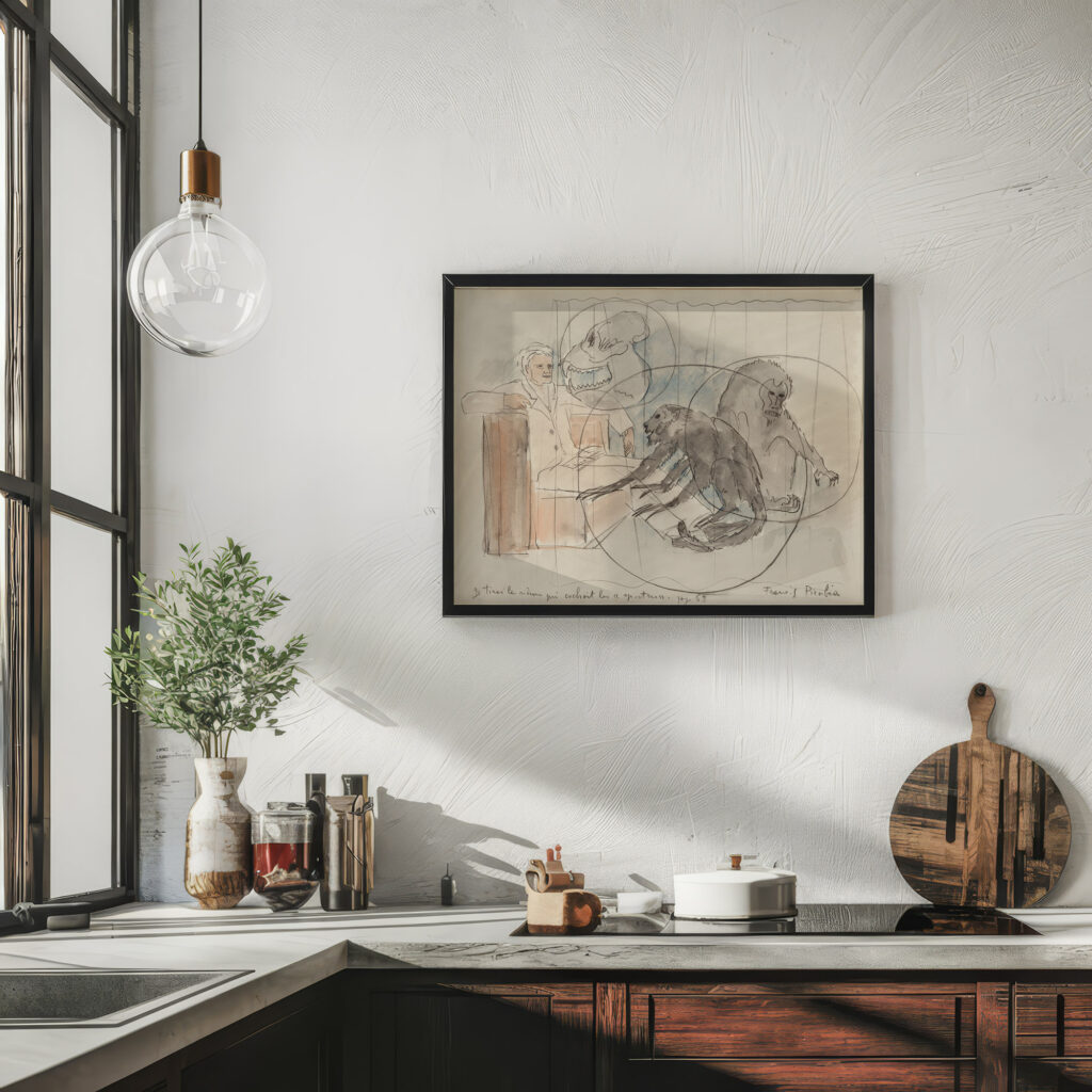 Je tirai le rideau qui cachait les ‘spectres 1931 Francis Picabia 6 mockup