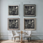 Jeroen op jacht 1937 Tinus van Doorn framed posters mockup