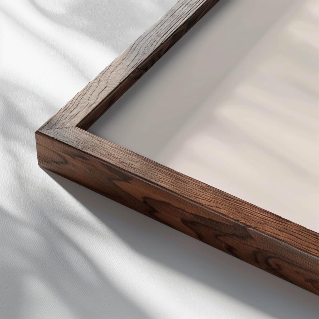 Jesus crucifixion 3x4 close up dark wood mockup