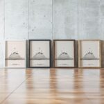 Jesus crucifixion 3x4 framed posters mockup