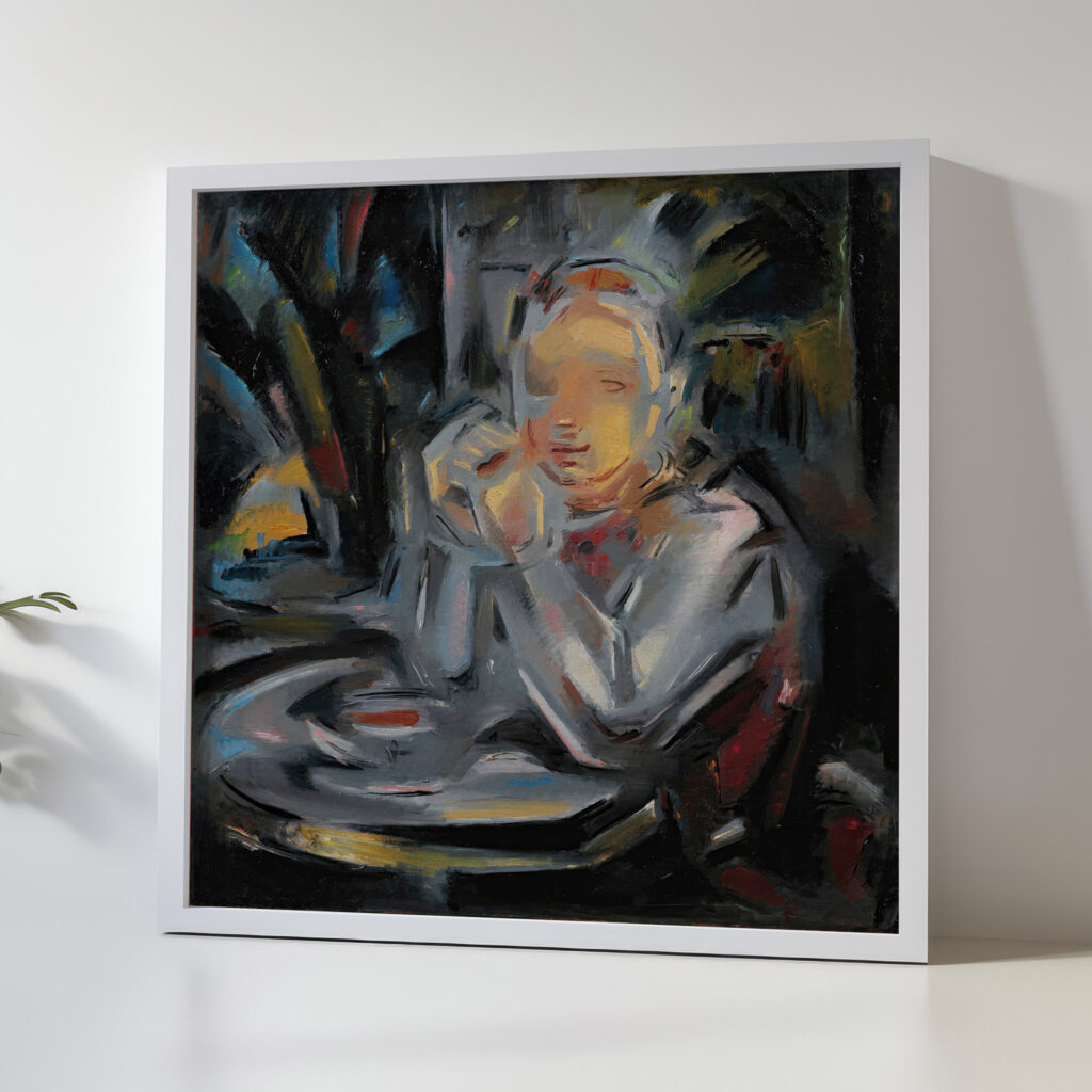 Jeune Assis A Table Face A Une Tasse Maria Blanchard 5 mockup