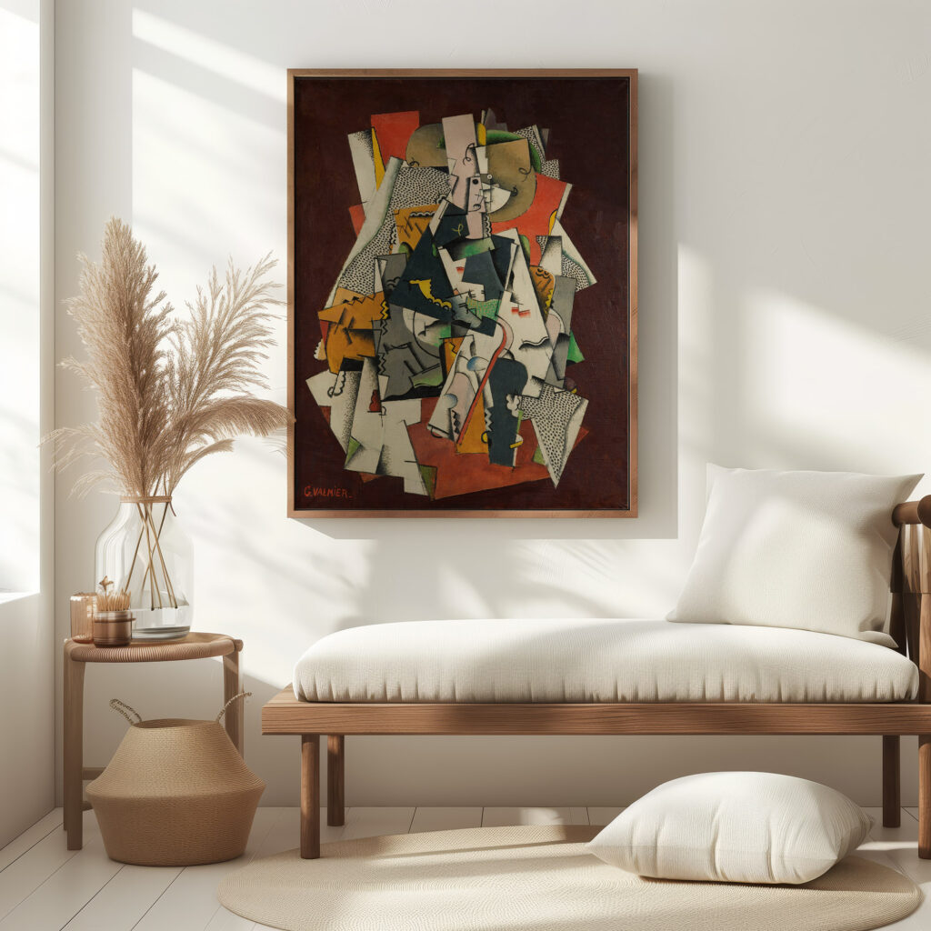 Jeune Fille Assise 1919 Georges Valmier 5 mockup