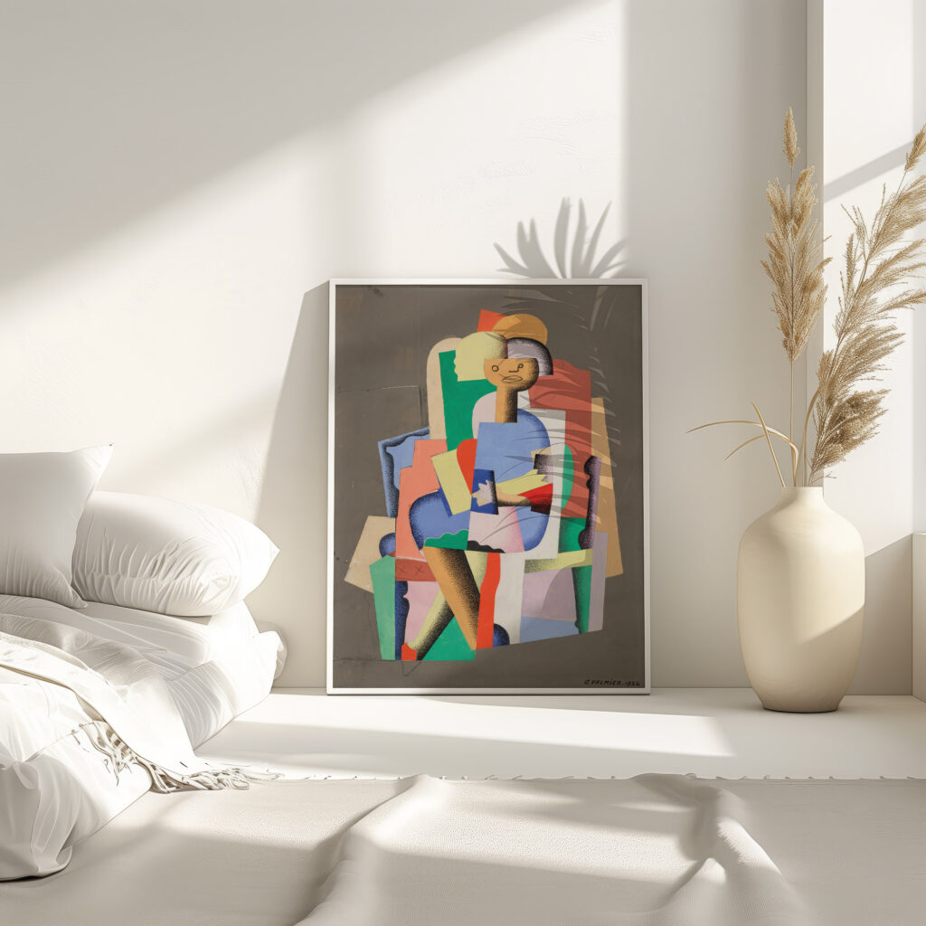 Jeune fille assise 1924 Georges Valmier 4 mockup