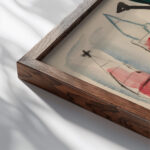 Johanneksen kirkko 1919 Sulho Sipila close up dark wood mockup