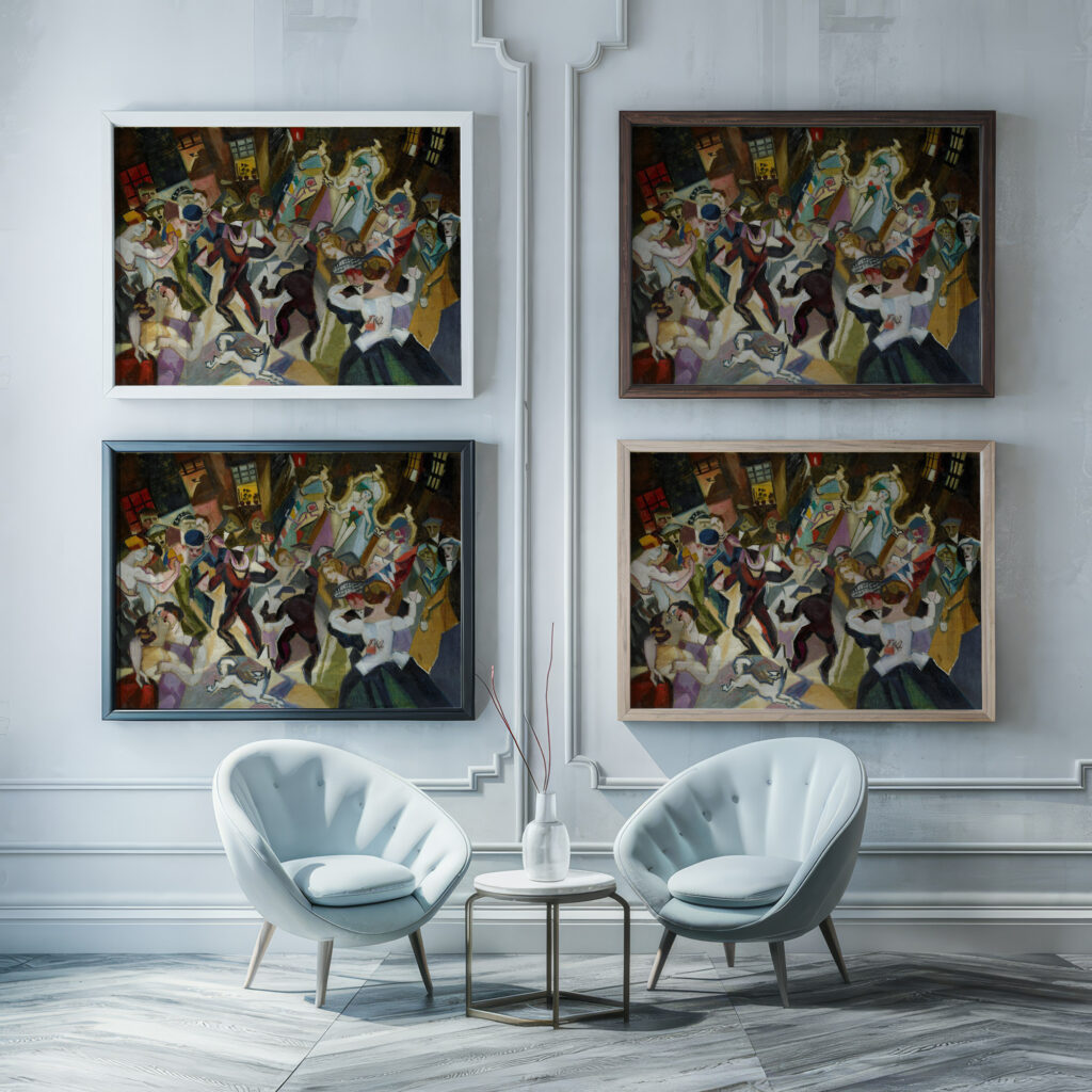 Jordaan 1930 1941 Henri Braakensiek framed posters mockup
