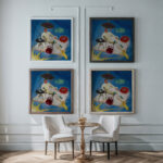 Joseph Hergesheimer 1923 Florine Stettheimer framed posters mockup