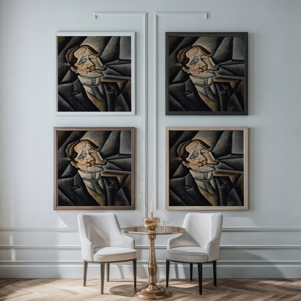 Juan Legua 1911 Juan Gris framed posters mockup