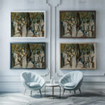 Judischer Friedhof in Prag 1933 Fritz Schwarz Waldegg framed posters mockup