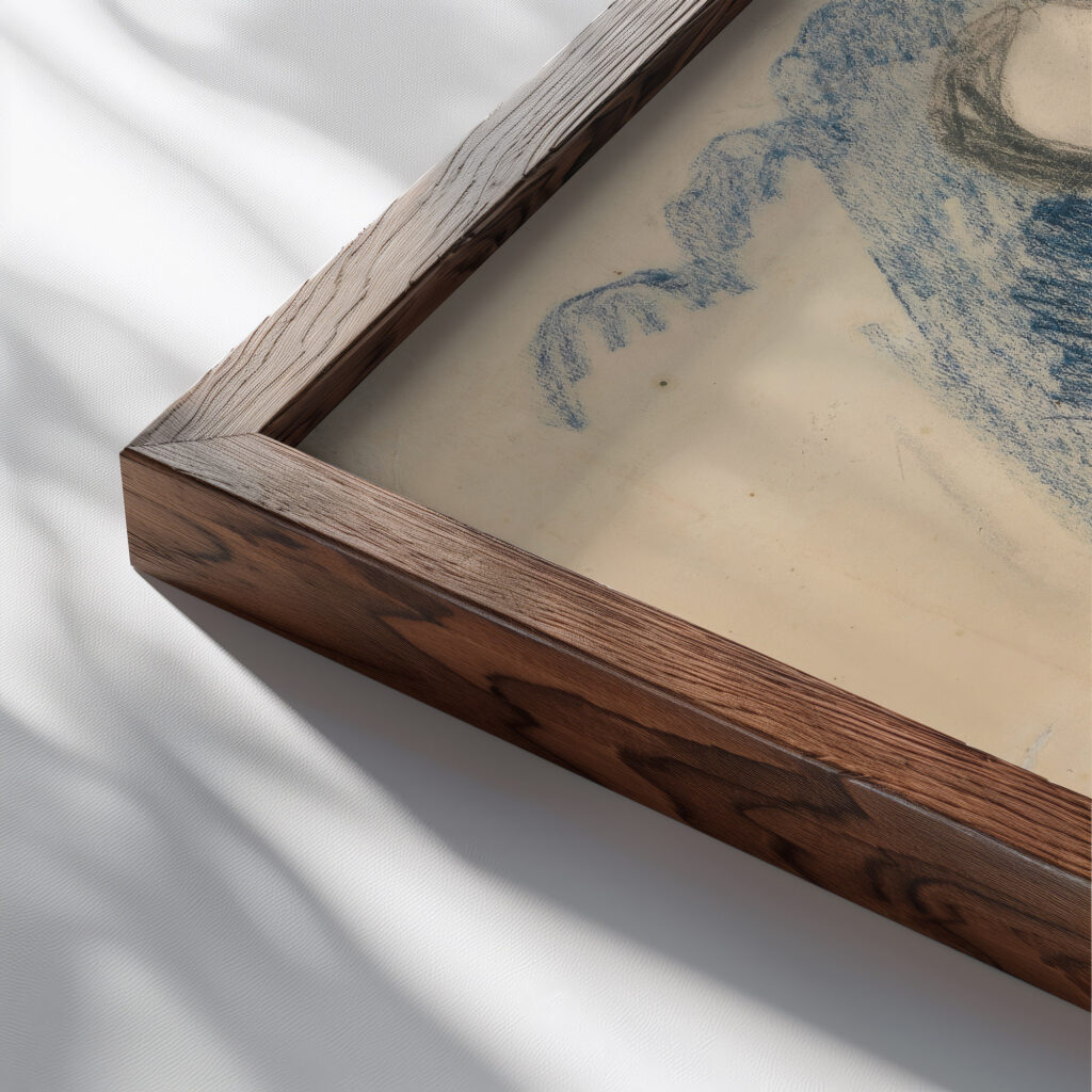 Juliusz Slowacki 1924 Zygmunt Waliszewski close up dark wood mockup