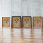 Jumping Jack 1919 Georges Valmier framed posters mockup