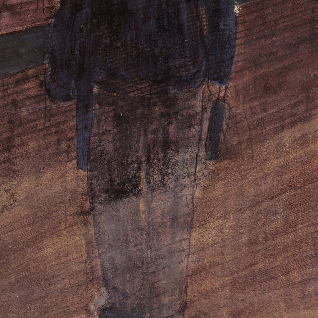 Jungling vor Strassenbahn 1930 Otto Meyer Amden 8 mockup