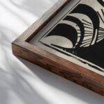 Junglinge in der Natur III August Babberger close up dark wood mockup