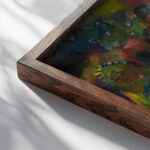 Kakteen 1912 Paul Klee close up dark wood mockup