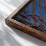 Kalevipoeg kellukesega between 1914 and 1915 Oskar Kallis close up dark wood mockup
